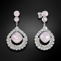 Naiste kõrvarõngad Diamond Sky „J'Adore II (Rose Water Opal)“ koos Swarovski kristallidega DS02A618 hind ja info | Kõrvarõngad | kaup24.ee