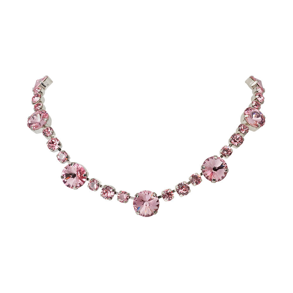 Naiste kaelakee Diamond Sky „Vortex II (Light Rose)“ koos Swarovski kristallidega DS00N120 hind ja info | Kaelakeed | kaup24.ee