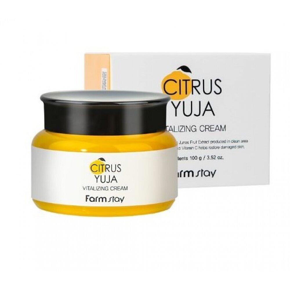 Yuzu ekstraktiga näokreem FarmStay Citrus Yuja Vitalizing Cream, 100 ml цена и информация | Näokreemid | kaup24.ee