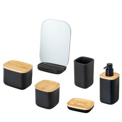 Набор из 6 предметов: дозатор, стакан, мыльница, 2 контейнера, зеркало цена и информация | Аксессуары для ванной комнаты | kaup24.ee