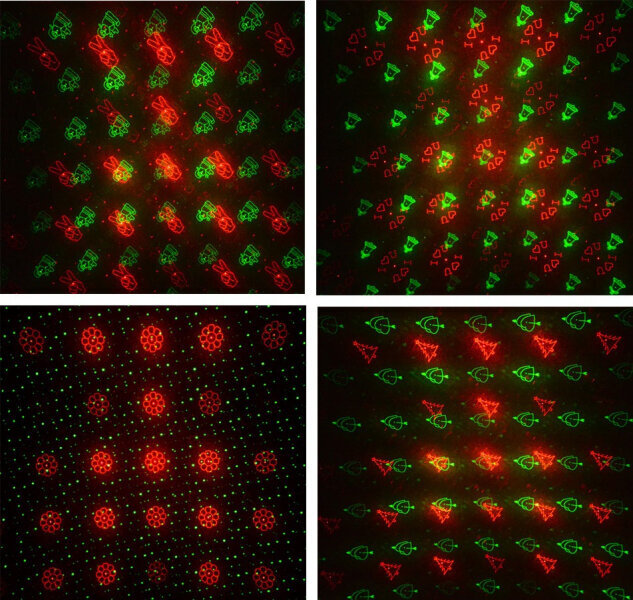 Niiskuskindel laserprojektor 12 projektsioonimustrit, IP65, 5W, punane + roheline цена и информация | Aia- ja õuevalgustid | kaup24.ee