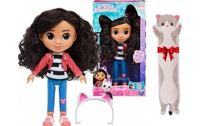 Gabby's Dollhouse nukk ja kingipadi Cat, 50 cm цена и информация | Игрушки для девочек | kaup24.ee