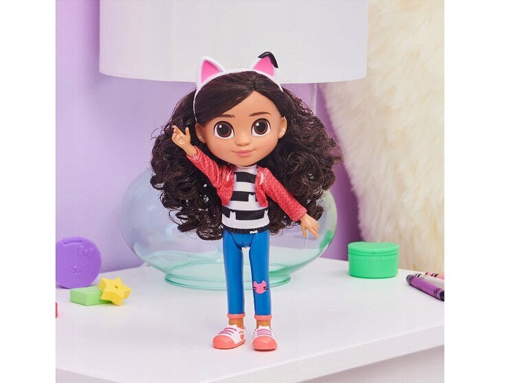 Gabby's Dollhouse nukk ja kingipadi Cat, 50 cm hind ja info | Tüdrukute mänguasjad | kaup24.ee