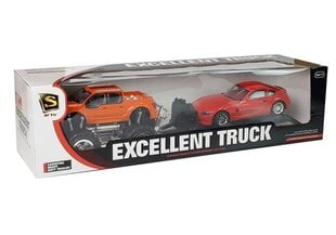 Monsterauto haagisega ja BMW auto 58 cm hind ja info | Poiste mänguasjad | kaup24.ee