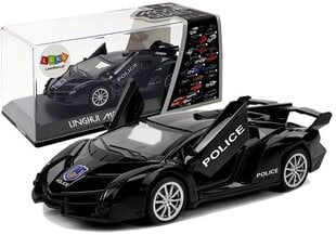Sportauto hõõrdeajamiga ja heliga, must hind ja info | Poiste mänguasjad | kaup24.ee