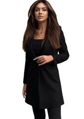 Элегантное женское пальто, дипломат Och Bella черного цвета цена и информация | Женские пальто | kaup24.ee