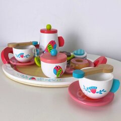 Деревянный чайный набор для детей TOOKY TOY цена и информация | Игрушки для девочек | kaup24.ee