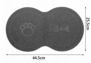 Водонепроницаемый коврик для мисок, 44.5 x 25.5 см цена и информация | Миски, ящики для корма | kaup24.ee