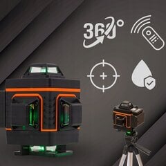 Hikey крестообразный лазерный нивелир 360, тренога, 30 м + 6 других продуктов цена и информация | Механические инструменты | kaup24.ee