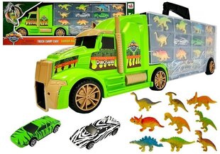 Dinosaurus ja autod, veoauto 53 cm hind ja info | Poiste mänguasjad | kaup24.ee