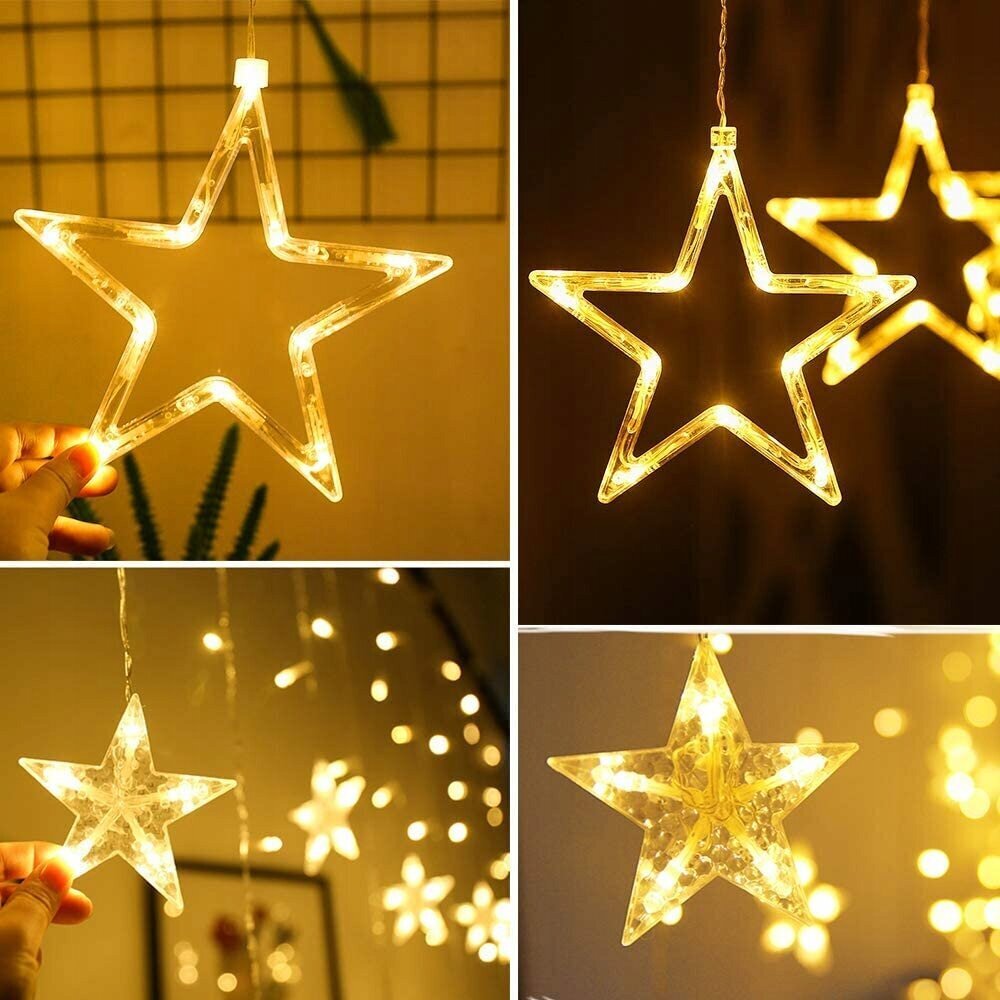LED tähtede jõulutuled, 120 LEDi, 2,2 m цена и информация | Jõulutuled | kaup24.ee