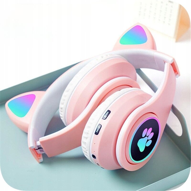 Juhtmevabad kõrvaklapid lastele, RGB-ga hind ja info | Kõrvaklapid | kaup24.ee