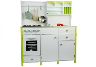 Puidust kööginurk lastele, valge ja roheline hind ja info | Tüdrukute mänguasjad | kaup24.ee