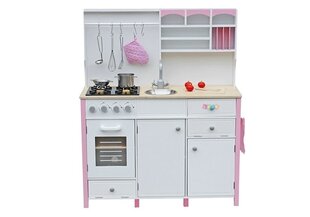 Puidust kööginurk lastele, valge ja roosa hind ja info | Tüdrukute mänguasjad | kaup24.ee