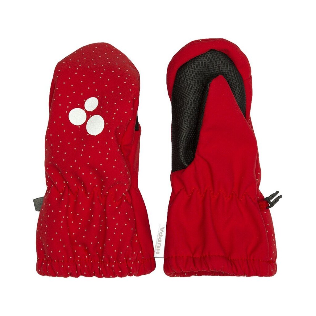 Huppa laste softshell kevad-sügis kindad SIVA, punane hind ja info | Tüdrukute mütsid, sallid, kindad | kaup24.ee