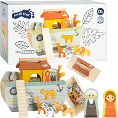Puidust Noa argi figuurid Loomad värviline paadi konteiner цена и информация | Игрушки для малышей | kaup24.ee