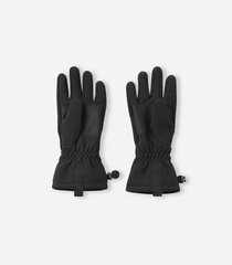 Reima детские перчатки софтшелл  Tehden 5300062B*9990, черный 6438557005461 цена и информация | Шапки, перчатки, шарфы для мальчиков | kaup24.ee