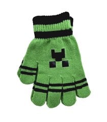 Javoli детские перчатки Minecraft C54888 01, зелёный цена и информация | Шапки, перчатки, шарфы для мальчиков | kaup24.ee