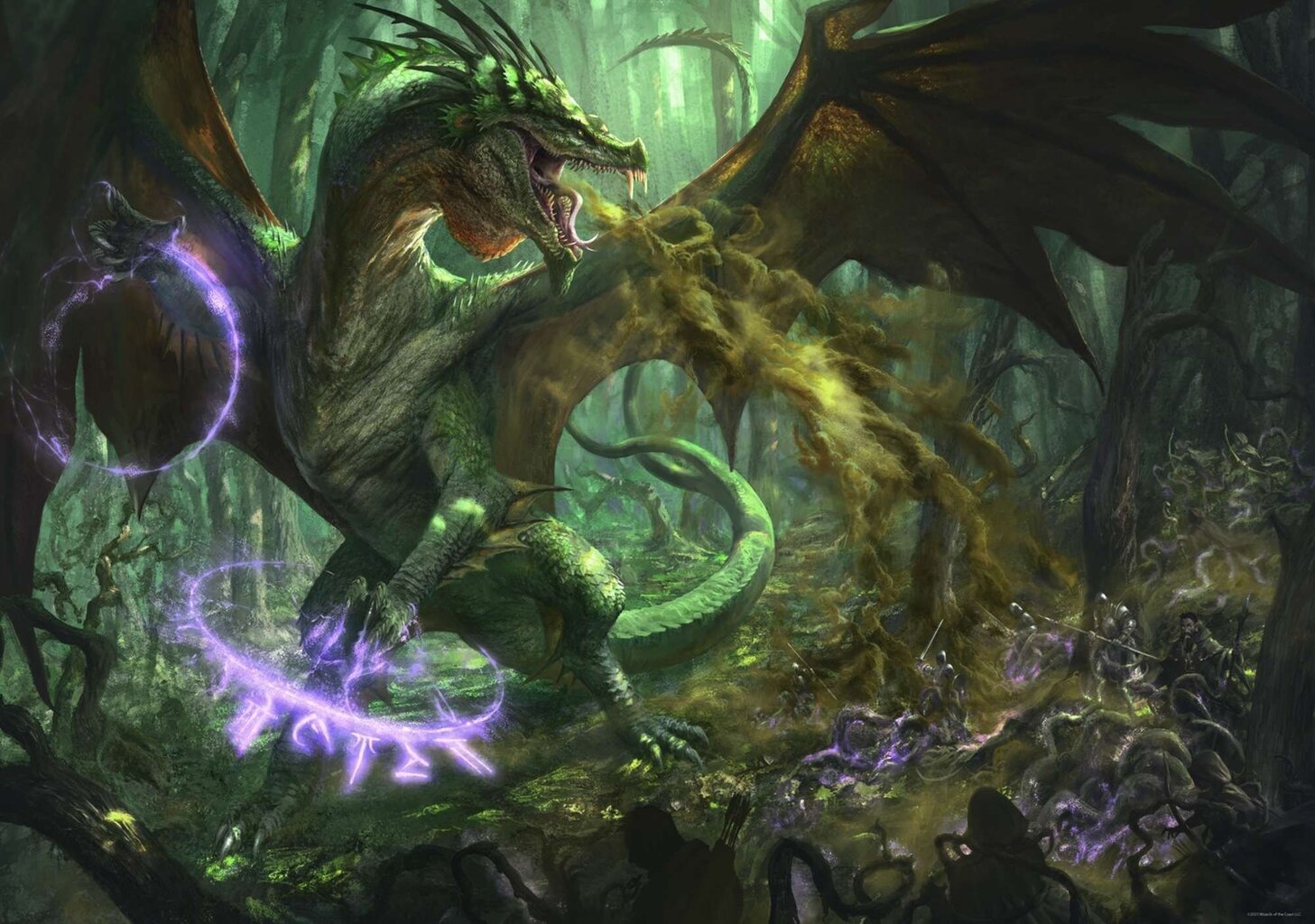 Puzzle Green Dragon Trefl 1000 tk Dungeons & Dragons hind ja info | Pusled | kaup24.ee