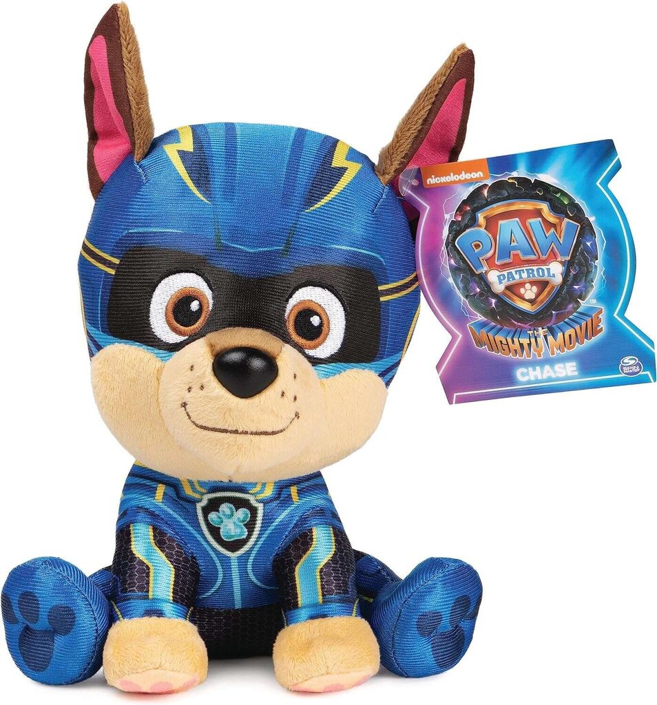 Maskott Paw Patrol The Movie 2 Chase plüšš pehme pehmo koer 23 cm hind ja info | Pehmed mänguasjad | kaup24.ee