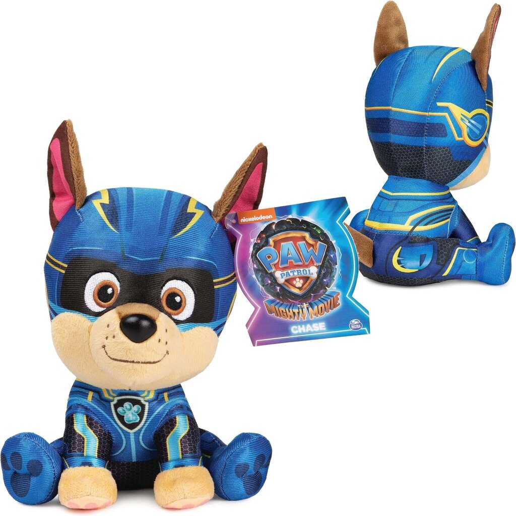 Maskott Paw Patrol The Movie 2 Chase plüšš pehme pehmo koer 23 cm hind ja info | Pehmed mänguasjad | kaup24.ee