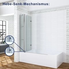 Vannisein Aquabatos Jaltas 150x140 hind ja info | Lisatarvikud vannidele | kaup24.ee