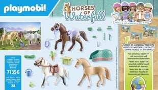 71356 PLAYMOBIL® Horses of Waterfall 3 лошади с аксессуарами цена и информация | Конструкторы и кубики | kaup24.ee