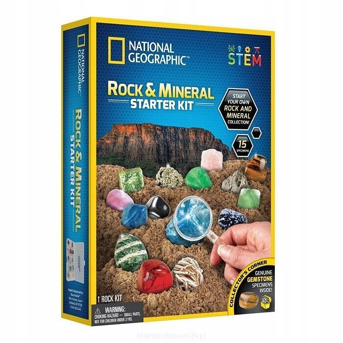 National Geographic kivimite ja mineraalide komplekt цена и информация | Arendavad mänguasjad | kaup24.ee