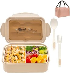 KingCorey Bento Box ланч-бокс, 1400 мл цена и информация | Посуда для хранения еды | kaup24.ee