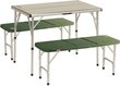 Laua ja pingi komplekt Coleman Pack-Away Table For 4, roheline, 90 x 39 x 9 cm hind ja info | Matkamööbel | kaup24.ee
