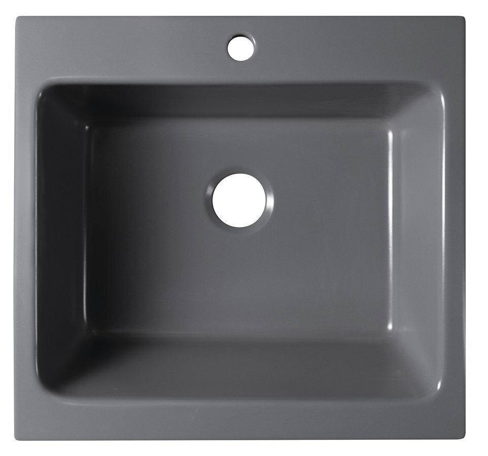 Keraamiline kraanikauss ARYA 66x62cm, antratsiit hind ja info | Köögivalamud | kaup24.ee