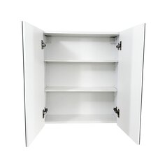 Подвесной шкафчик с зеркалом для ванной комнаты BL-76, белый цена и информация | Шкафчики для ванной | kaup24.ee