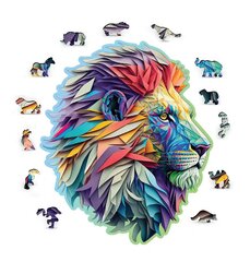 Puidust pusle Modern Lion, 250 d. цена и информация | Пазлы | kaup24.ee