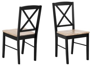 Комплект из 2 стульев Elvira, черный цена и информация | Стулья для кухни и столовой | kaup24.ee