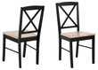 2-tooli komplekt Elvira, must hind ja info | Söögilaua toolid, köögitoolid | kaup24.ee