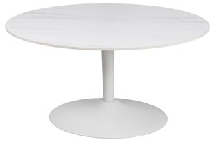 Кофейный столик Malta, 90х90 см, белый цена и информация | Журнальные столики | kaup24.ee