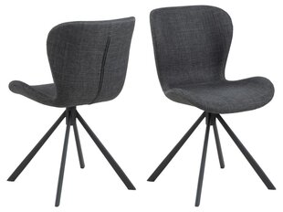 2-tooli komplekt Actona Batilda, must hind ja info | Söögilaua toolid, köögitoolid | kaup24.ee