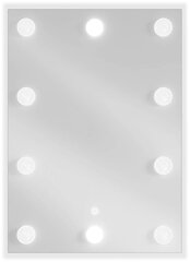 Vannitoa peegel Mexen Dona koos Led valgustusega, 50 x 70 cm, hõbedane hind ja info | Vannitoa peeglid | kaup24.ee