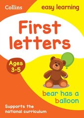 First Letters Ages 3-5: Ideal for Home Learning цена и информация | Книги для подростков и молодежи | kaup24.ee