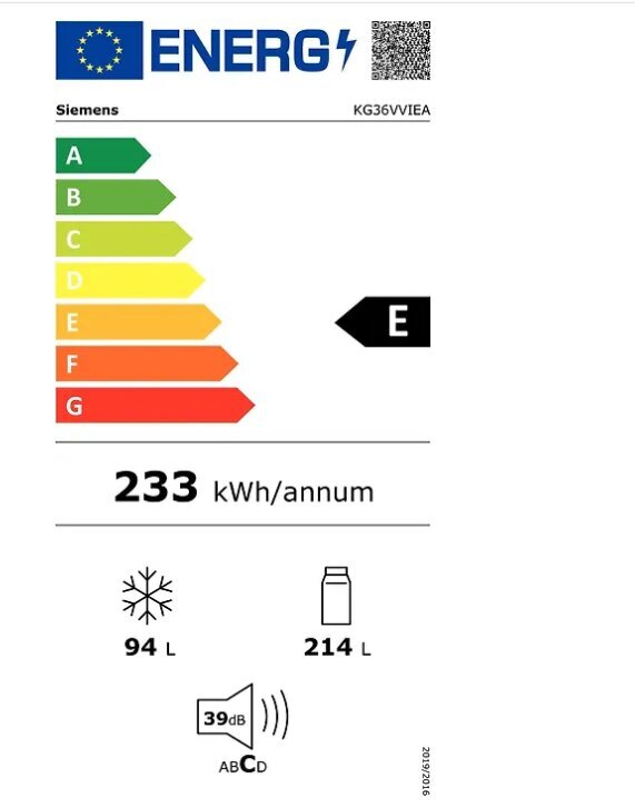 Siemens KG36VVIEA iQ300 цена и информация | Külmkapid | kaup24.ee