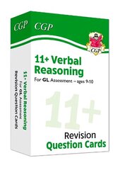 11plus GL Revision Question Cards: Verbal Reasoning - Ages 9-10 цена и информация | Книги для подростков и молодежи | kaup24.ee