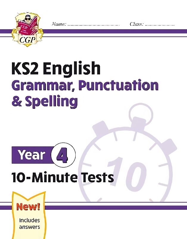 KS2 Year 4 English 10-Minute Tests: Grammar, Punctuation & Spelling цена и информация | Noortekirjandus | kaup24.ee