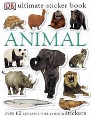 Animals Ultimate Sticker Book hind ja info | Väikelaste raamatud | kaup24.ee