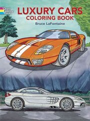Luxury Cars Coloring Book hind ja info | Väikelaste raamatud | kaup24.ee