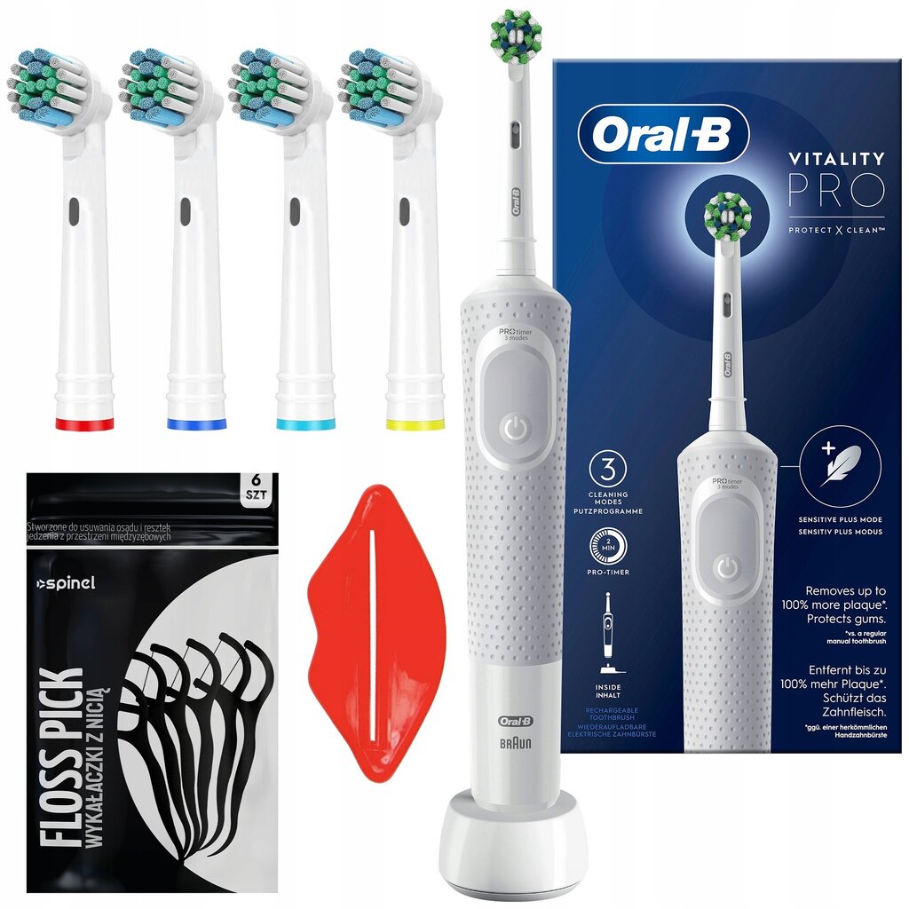 Oral-B Vitality Pro elektriline hambahari koos tarvikutega hind ja info | Elektrilised hambaharjad | kaup24.ee