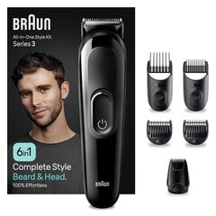 Braun MGK3420 6in1 цена и информация | Машинки для стрижки волос | kaup24.ee