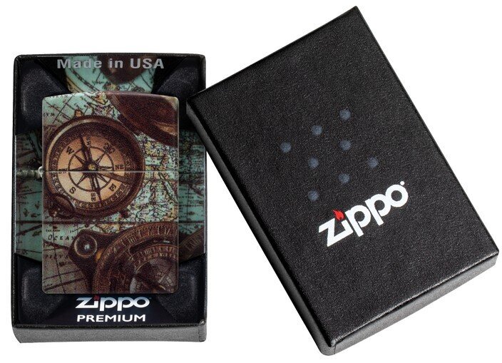 Tulemasin Zippo 49916 Compass Design цена и информация | Tulemasinad ja tarvikud | kaup24.ee