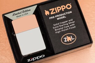 Зажигалка Zippo 48695 в биметаллическом корпусе цена и информация | Зажигалки и аксессуары | kaup24.ee