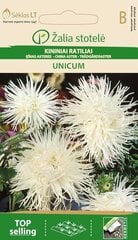 Hiina aster Unicum, valge hind ja info | Lilleseemned | kaup24.ee