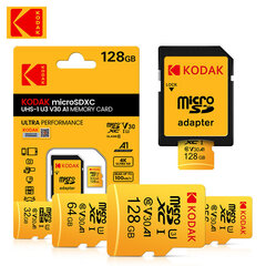Карта памяти Kodak Micro SDXC UHS-I U3 V30 A1128GB цена и информация | Карты памяти | kaup24.ee